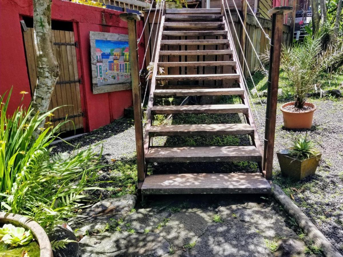Les Bananes Vertes Ecolodges Saint-Claude Exteriör bild