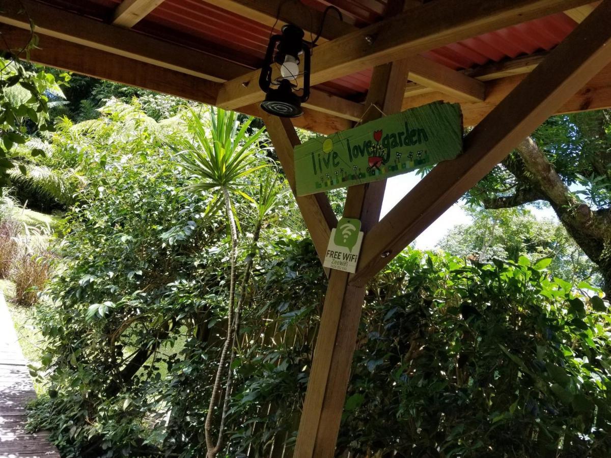 Les Bananes Vertes Ecolodges Saint-Claude Exteriör bild