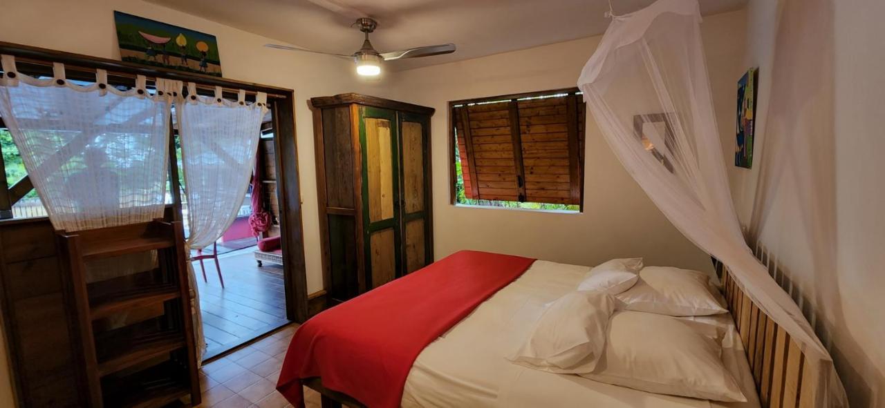 Les Bananes Vertes Ecolodges Saint-Claude Exteriör bild
