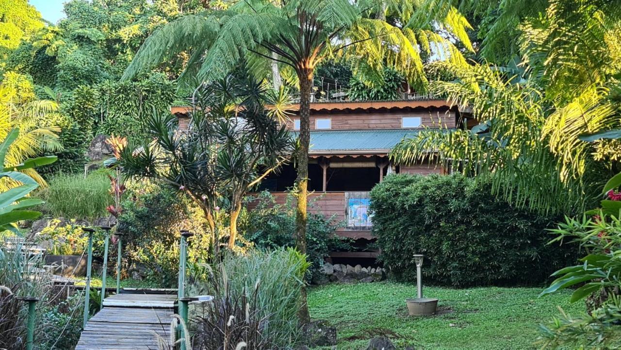 Les Bananes Vertes Ecolodges Saint-Claude Exteriör bild